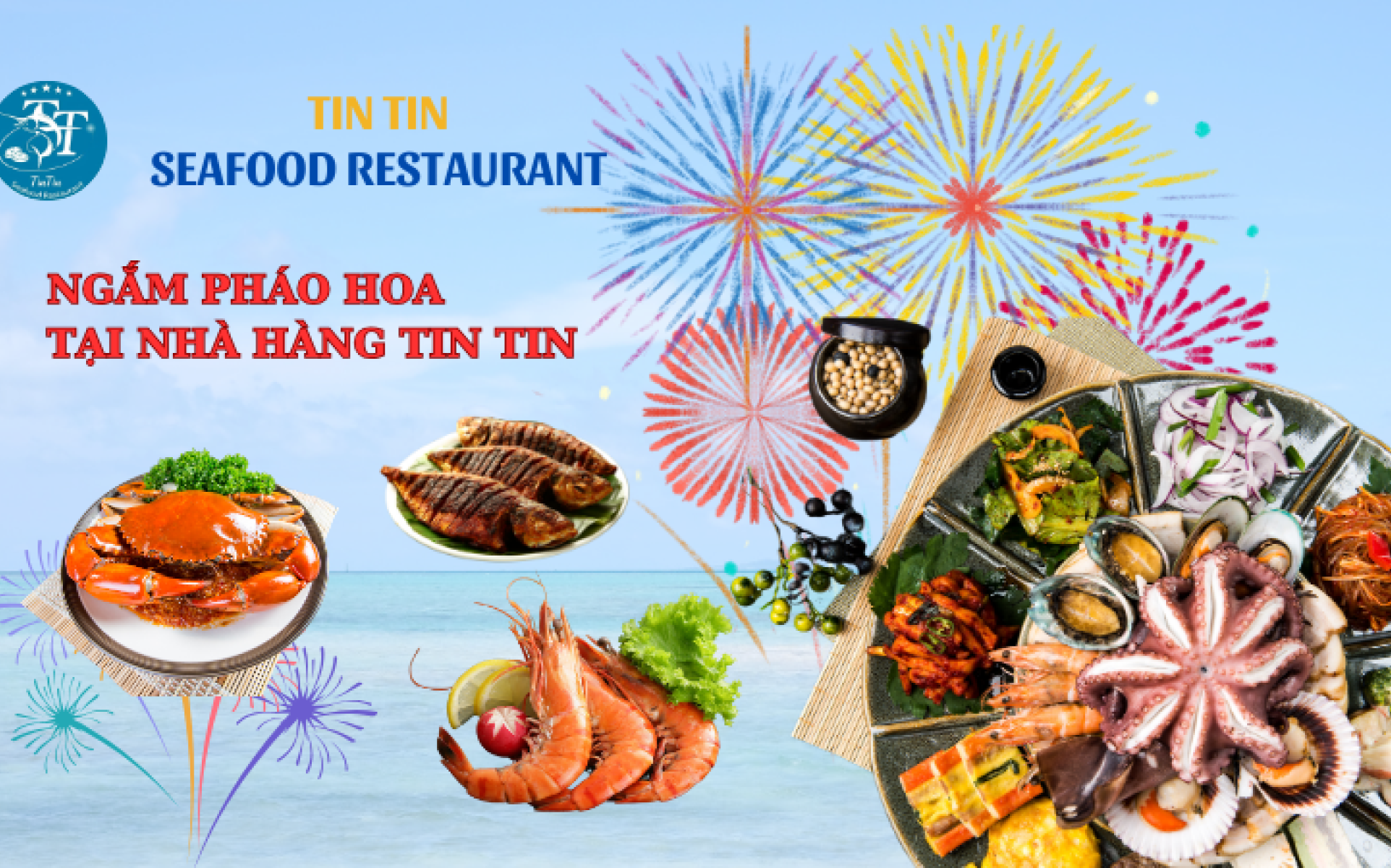 Nhà hàng Hải sản kết hợp với view đẹp ngắm lễ hội pháo hoa tại Đà Nẵng. 